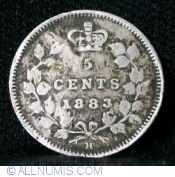 Image #1 of 5 Cents 1883 H