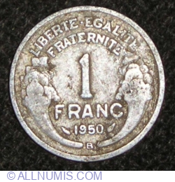 Image #1 of 1 Franc 1950 B
