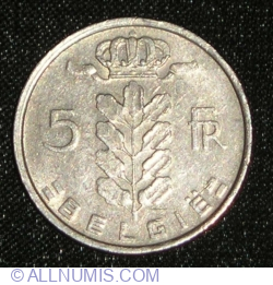 Image #1 of 5 Francs 1977 (Belgie)