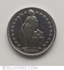 Image #2 of ½ Franc 1980