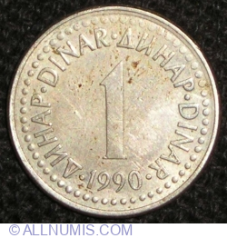 Image #1 of 1 Dinar 1990