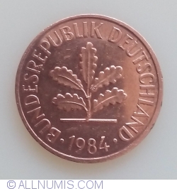 2 Pfennig 1984 F
