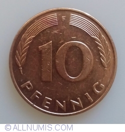 10 Pfennig 1991 F