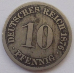 10 Pfennig 1876 D