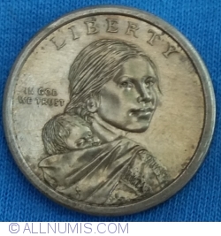 Image #2 of Sacagawea Dollar 2011 P - Wampanoag Treaty