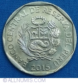 1 Nuevo Sol 2015 - 450 years Casa Nacional de Moneda