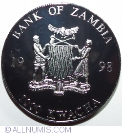 Image #2 of 1000 Kwacha 1998 - European Unity - One Currency