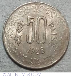 Image #2 of 50 Paise 1988 (C)