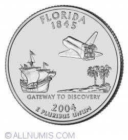 Image #1 of State Quarter 2004 D - Florida
