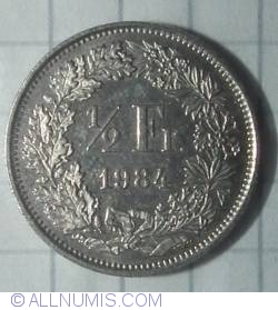 1/2 Franc 1984