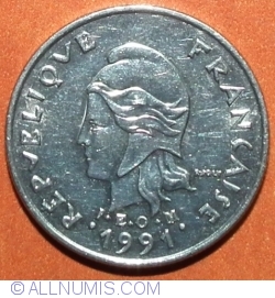 Image #2 of 10 Francs 1991