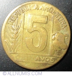 Image #1 of 5 Centavos 1948