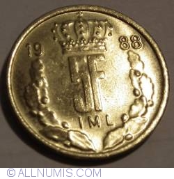 Image #1 of 5 Francs 1988