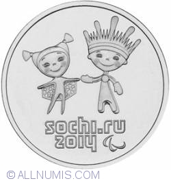25 Roubles 2013 -  Sochi 2014 Paralympic Winter Games