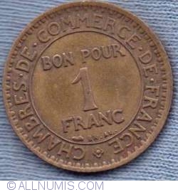 Image #2 of 1 Franc 1925 - 5 inchis