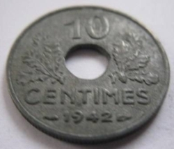 Image #2 of 10 Centimes 1942