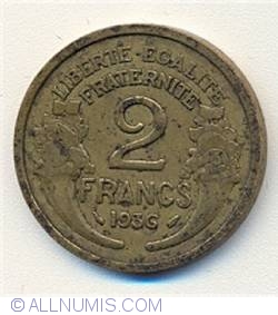 Image #2 of 2 Francs 1936