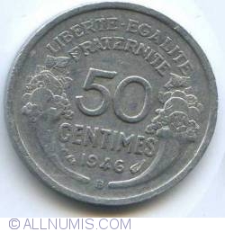 50 Centimes 1946 B