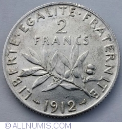 Image #1 of 2 Francs 1912