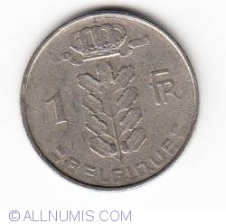 Image #2 of 1 Franc 1959  Belgique