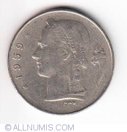 Image #1 of 1 Franc 1959  Belgique