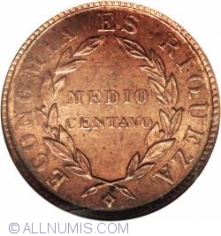 Image #2 of ½ Centavo 1851
