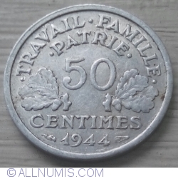 Image #1 of 50 Centimes 1944
