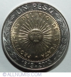 Image #1 of 1 Peso 2013 - Bicentennary of the First Patriotic Coin
