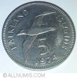 5 Pence 1974
