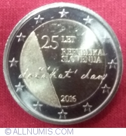 2 Euro 2016 - 25th Anniversary of Independence