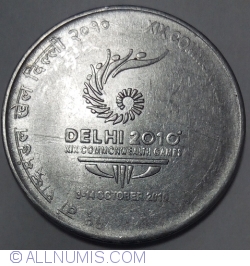 Image #2 of 2 Rupees 2010 (C) -  Commonwealth Games