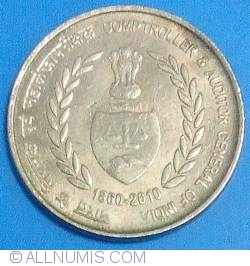 Image #1 of 5 Rupees 2010 (C) - Comptroller and Auditor General
