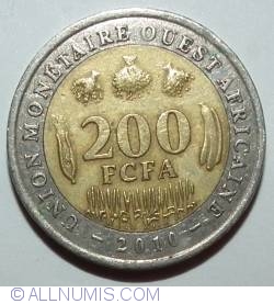 Image #2 of 200 Francs 2010