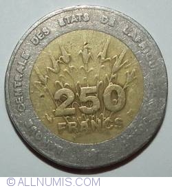 Image #2 of 250 Francs 1996