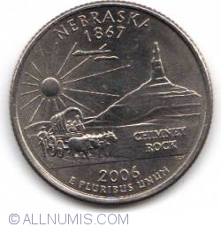 Image #1 of State Quarter 2006 P -  Nebraska