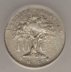 Image #2 of 10 Centavos 1865 GW