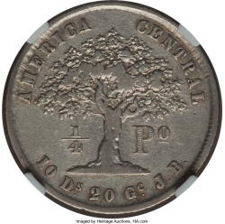 Image #1 of 1/4 Peso 1855 JB