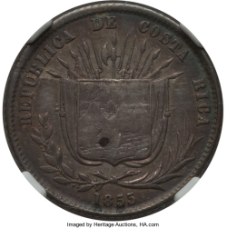 Image #2 of 1/8 Peso 1853 JB