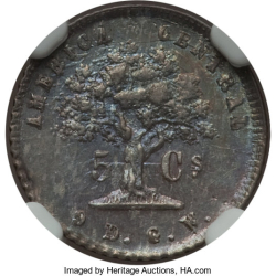 Image #2 of 5 Centavos 1871 GW