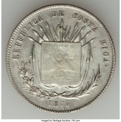 50 Centavos 1875 GW