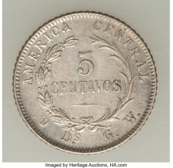 5 Centavos 1885 GW