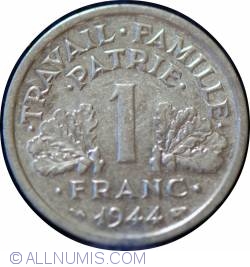 Image #1 of 1 Franc 1944 B