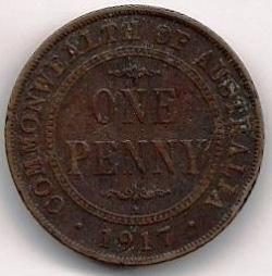 Image #1 of 1 Penny 1917