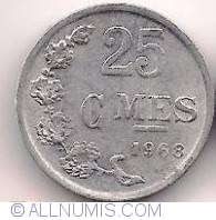 Image #1 of 25 Centimes 1968