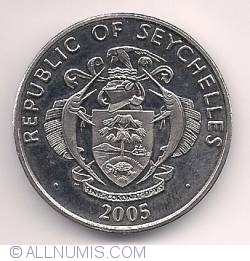 Image #2 of 5 Rupees 2005 - John Paul Ii Memorial