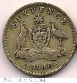 Image #1 of 6 Pence 1946