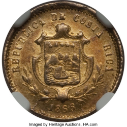 Image #2 of 1 Peso 1866 GW