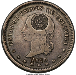 Image #1 of [Countermark] 50 Centavos (1889) 1870