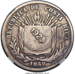 Image #1 of [Countermark] 50 Centimos (1923) 1850 JB