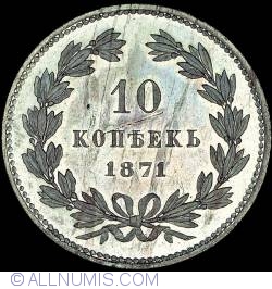 Image #2 of 10 Kopeks 1871